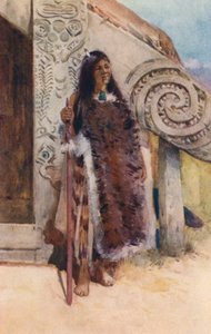Nieuw-Zeeland: Een Maori-hoofdvrouw door Frank H Wright