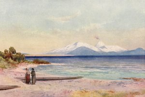 Nieuw-Zeeland: Lake Taupo door Frank H Wright