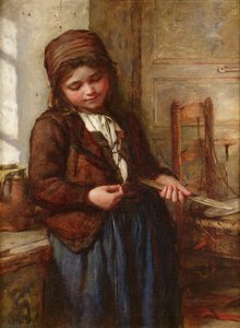Een Boulogne vismeisje, 1866 door Frank Holl