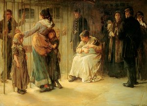 Newgate: In afwachting van het proces, 1878 door Frank Holl