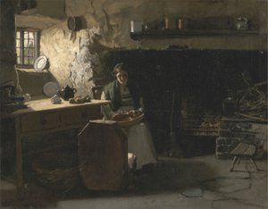 Aardappelen schillen door Frank Holl