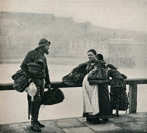 Vissers, Whitby, ca. 1890 door Frank Meadow Sutcliffe