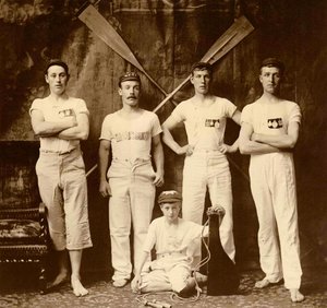 Whitby Friendship Roeiclub Crew, Whitby, Engeland. 1901
