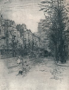 Avenue des Gobelins, Parijs, ca. 1908 door Frank Milton Armington