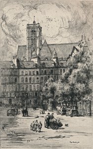Place Baudoyer, 1915 door Frank Milton Armington