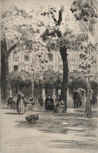 Place des Vosges, 1915 door Frank Milton Armington