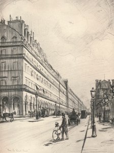 Rue de Rivoli, 1915 door Frank Milton Armington