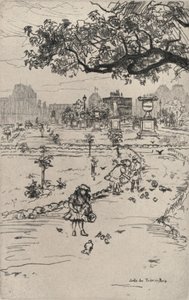 De Tuinen van de Tuilerieën, 1915 door Frank Milton Armington
