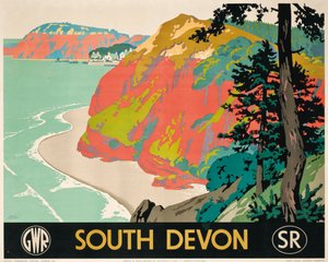 Poster die Zuid-Devon adverteert