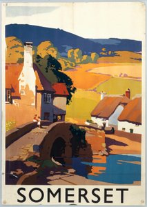 "Somerset", GWR-poster, ca. 1930 (afdruk)