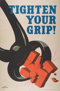 Versterk je grip!, ca. 1942 door Frank Newbould