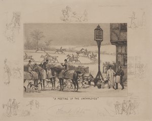 Een bijeenkomst van de werklozen door Frank Paton