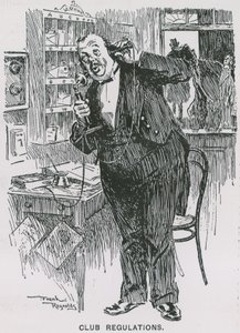 Clubreglement (gravure) door Frank Reynolds