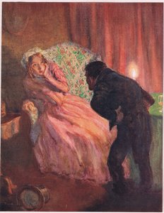 "Je dacht dat je weduwe was, hè?", c.1920 door Frank Reynolds
