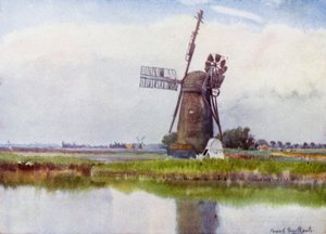 Norfolk Broads: Molenland boven Stokesby door Frank Southgate