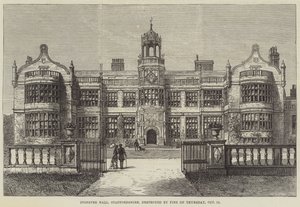 Ingestre Hall, Staffordshire, verwoest door brand op donderdag 12 oktober door Frank Watkins
