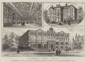 Nieuwe gebouwen van het London Hospital, Whitechapel, geopend op zaterdag door de Prins en Prinses van Wales door Frank Watkins