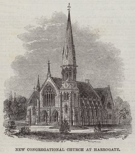Nieuwe Congregational Church in Harrogate door Frank Watkins