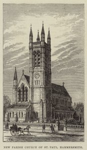 Nieuwe parochiekerk van St. Paul, Hammersmith door Frank Watkins