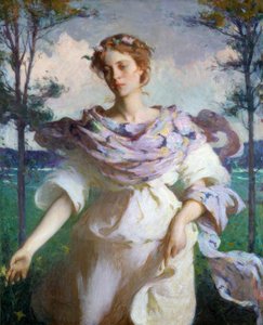 Zomer door Frank Weston Benson