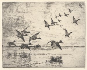 Het alarm P. 111 Pub. St. door Frank Weston Benson