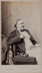 Portret van de componist Friedrich von Flotow 1812-1883, 1883 door Frankfurt . Photo studio J. Schäfer