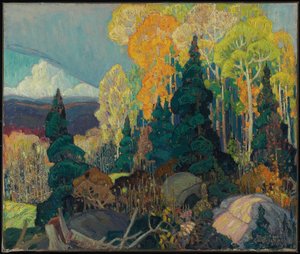 Herfstheuvel door Franklin Carmichael