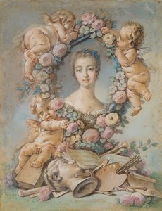 Madame de Pompadour door François Boucher