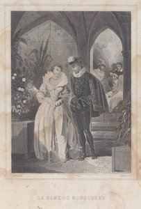 De Dame van Monsoreau, 1830-65 door François Adolphe Bruneau Audibran