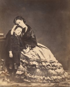 [Keizerin Eugénie en de Prins Imperial], 1862 door François Benjamin Maria Delessert.