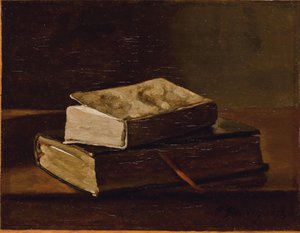 Stilleven met twee boeken, 1858