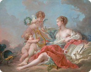 Allegorie van Muziek door François Boucher