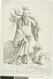Chinese Botanicus, uit Recueil de diverses figures chinoise du cabinet de François Boucher door François Boucher