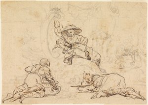 Ontwerpen voor Chinoiserie Ornament door François Boucher