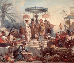 De Chinese bruiloft door François Boucher