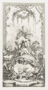 Léda in Nouveaux Morceaux pour des paravents (Nieuwe concepten voor schermen) door François Boucher