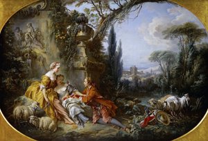 Les Charmes de la vie champêtre door François Boucher