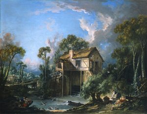 Molen in Charenton door François Boucher