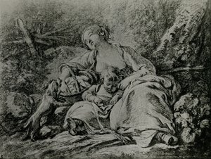 Op weg naar de markt door François Boucher