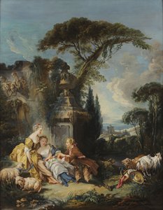 Pastorale scène door François Boucher