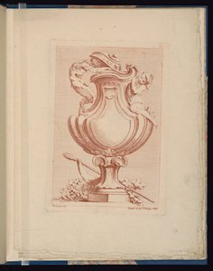 Plaat 10, Livre de vases (Boek van Vazen) door François Boucher