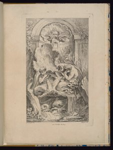 Plaat 6, Receuil de Fontaines (Collectie van Fonteinen) door François Boucher