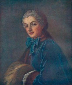 Portret van een jonge vrouw door François Boucher