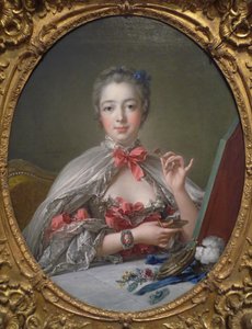Portret van de Markiezin de Pompadour 1721-1764, 1750 door François Boucher