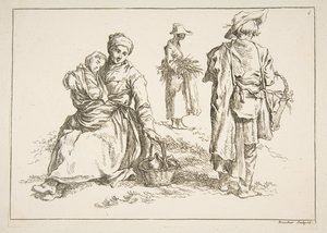 Blad met Schetsen, 1753
