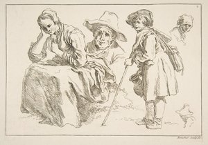 Blad met Schetsen, 1753
