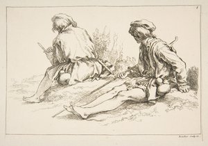 Blad met schetsen, 1753