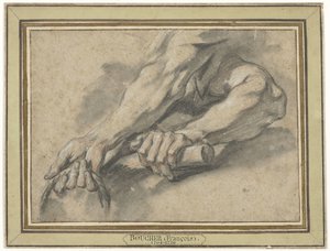 Studies van twee onderarmen door François Boucher