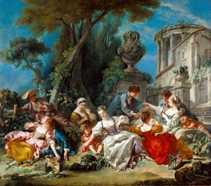 De vogelvangers door François Boucher