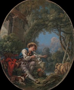 De verzending van de boodschapper door François Boucher